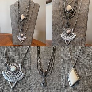 Bundle of 3 | Lucky Brand + Vintage Silver Necklaces